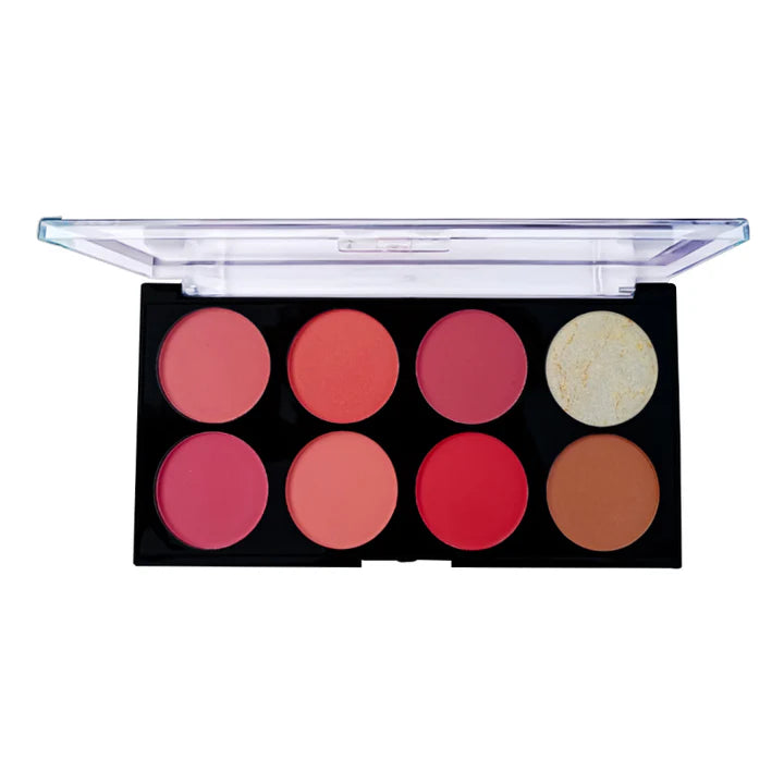 Glamorous Face 8 Color Ultra Blush on Palette Matte