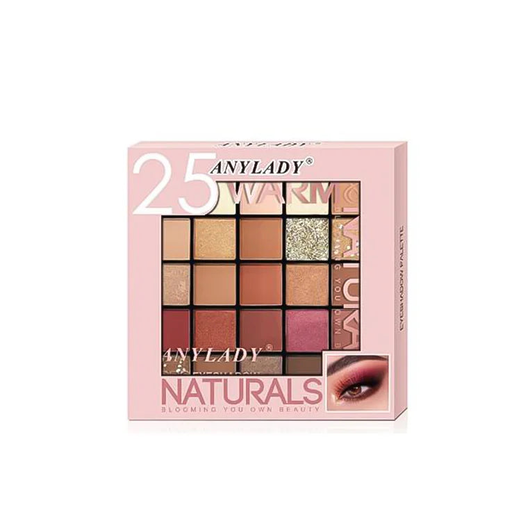 ANYLADY Warm & Naturals 25 Colour Eyeshadow Kit