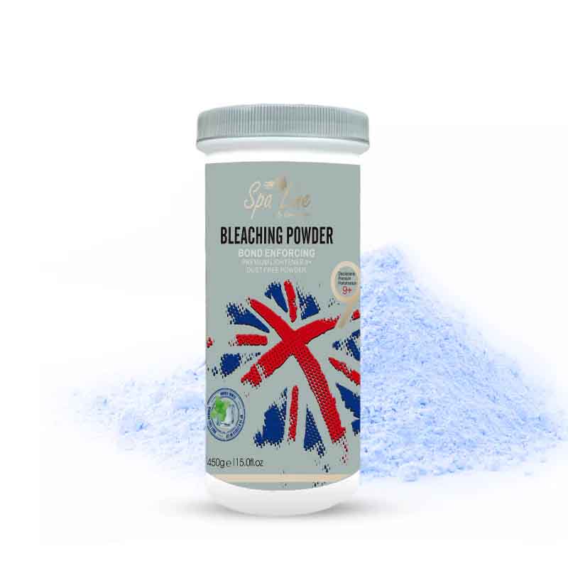 Spa line By Glamorous Face Hair Bleaching Powder For Highlights Bond Enforcing Premium Lightener 9+ Grey