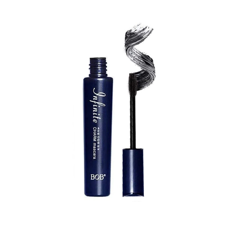 BOB Infinite Curling Eyelash Mascara with applicator on a white background