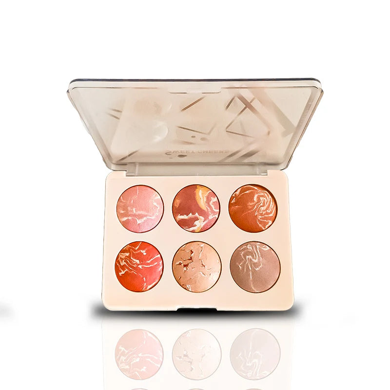 Color Institute 6 in 1 Terra cotta blushon & Highlighter Kit
