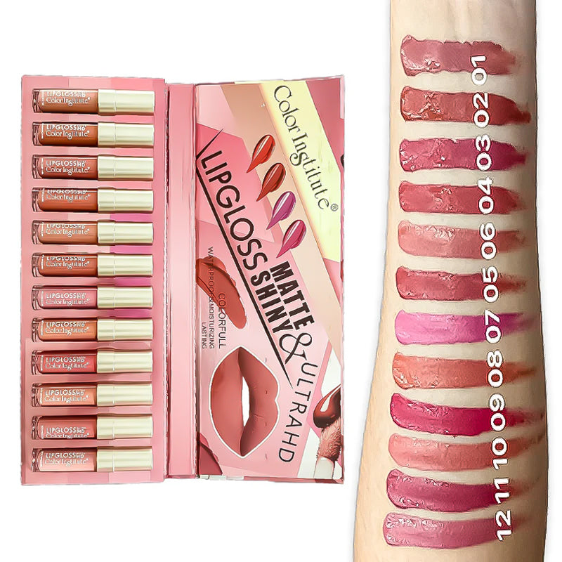 Color Institute Lip Gloss 12 Pieces Pack