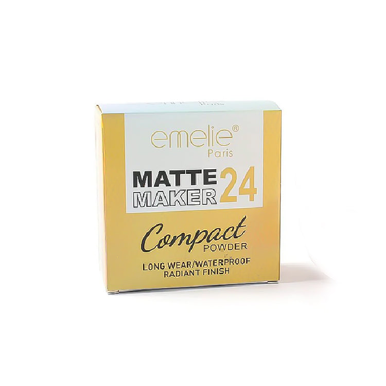 Emelie Paris Matte Maker 24 Compact Powder packaging on a white background