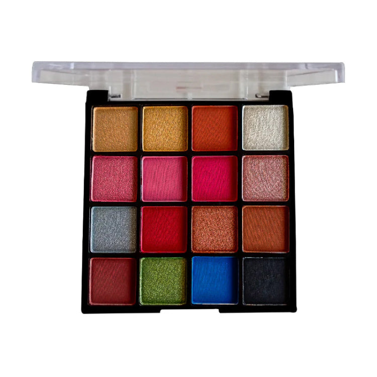 Makeup eyeshadow palette with various colors 