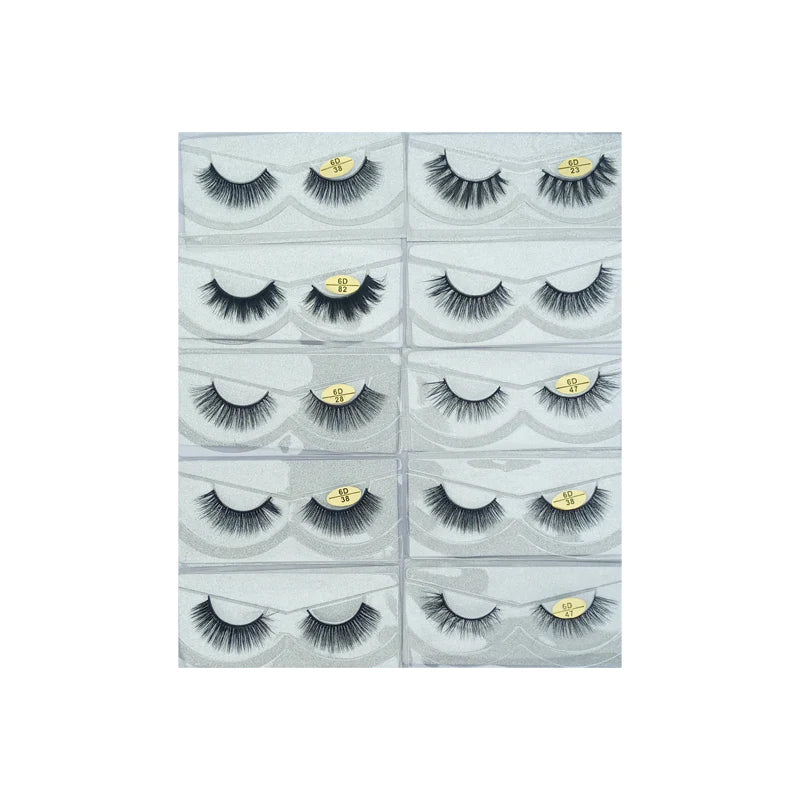 Glamorous Face 12D Mink Hair Eyelashes 10 Pieces GF 8068