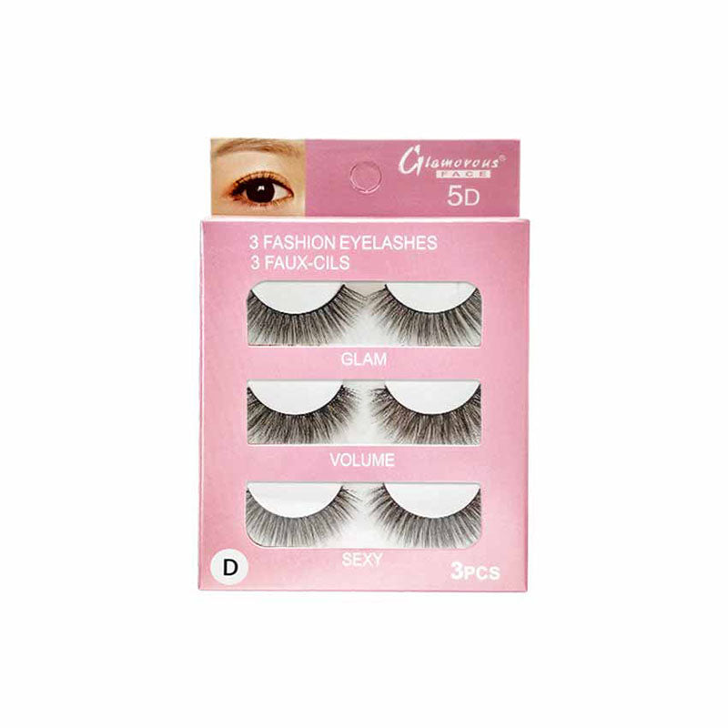 Glamorous Face 3×1 5D Eyelashes (4 Types)