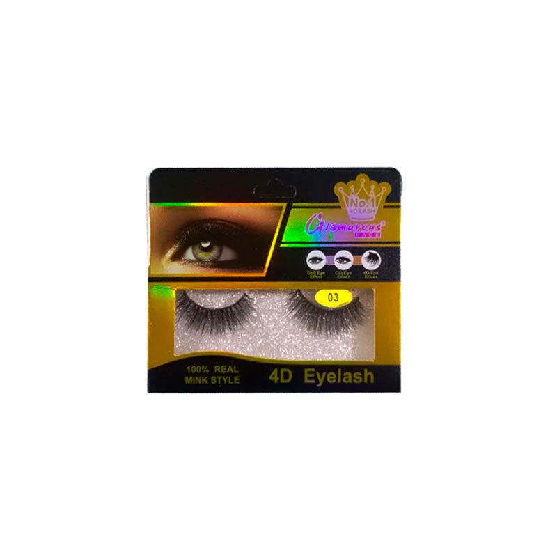 Glamorous Face 4D Mink Hair Eyelashes 10 Pieces GF 8063