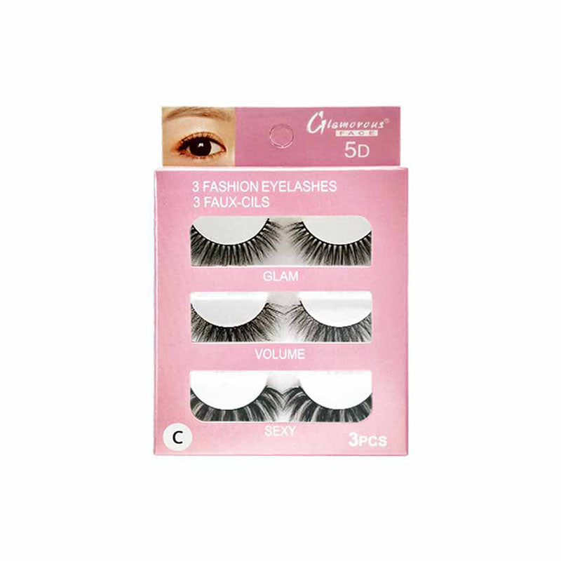 Glamorous Face 3×1 5D Eyelashes (4 Types)