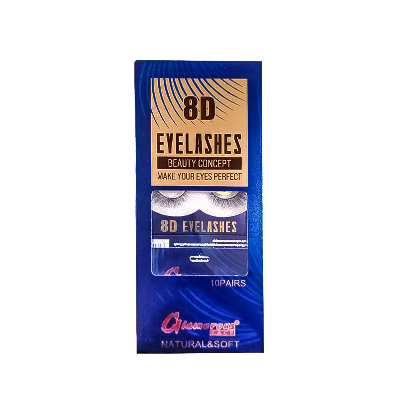 Glamorous Face 8D Mink Hair Eyelashes 10 Pieces GF 8066