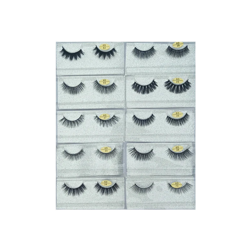 Glamorous Face 6D Mink Hair Eyelashes 10 Pieces GF 8064