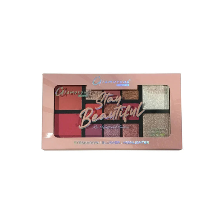 Glamorous Face Stay Beautiful Eyeshadow, Blusher & Highlighter Palette