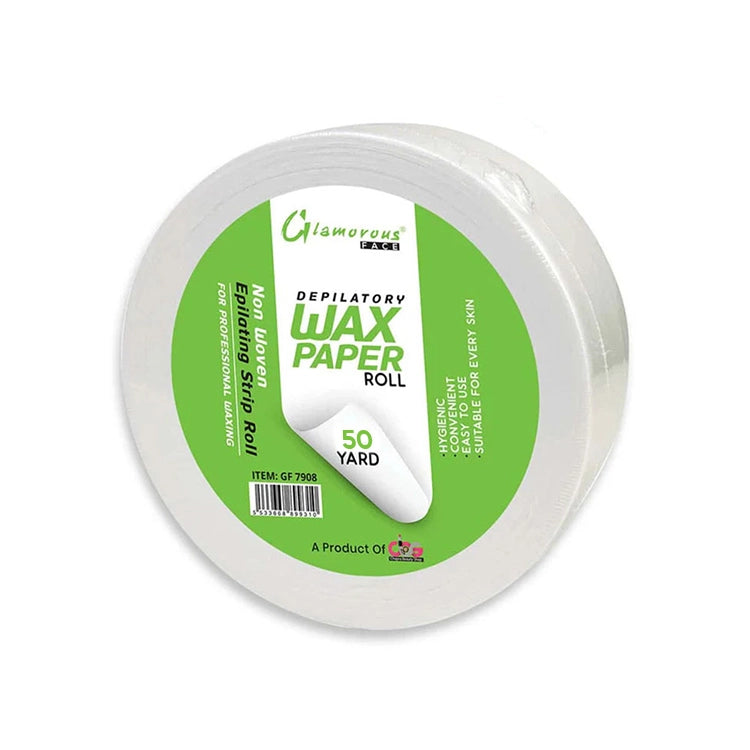 Glamorous Wax Depilatory Wax Paper Roll on a white background