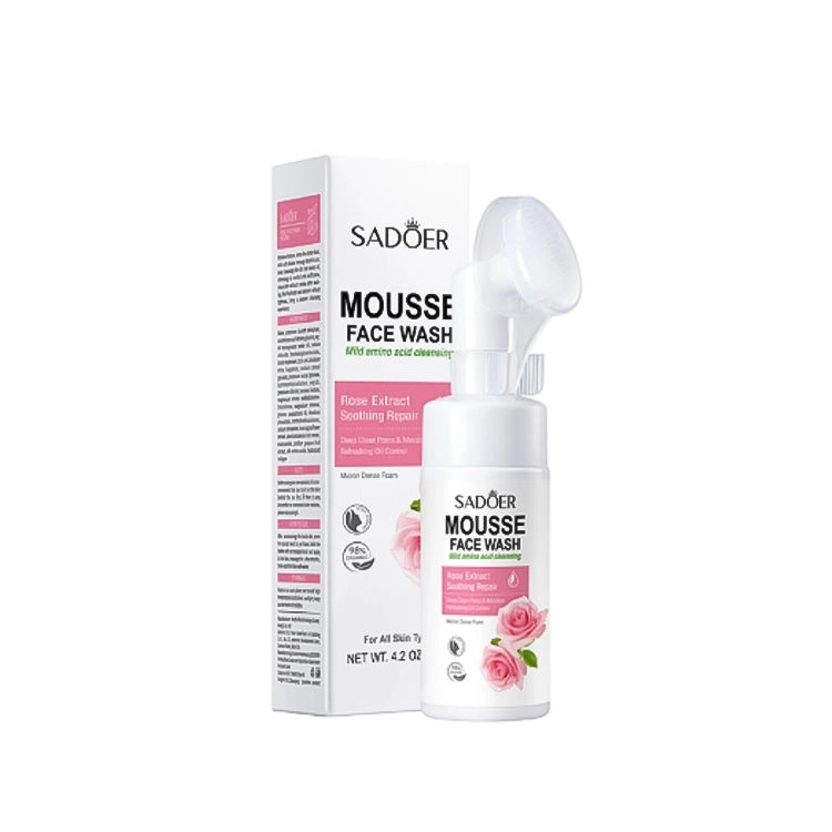 Sadoer Mousse Face Wash with packaging on a white background