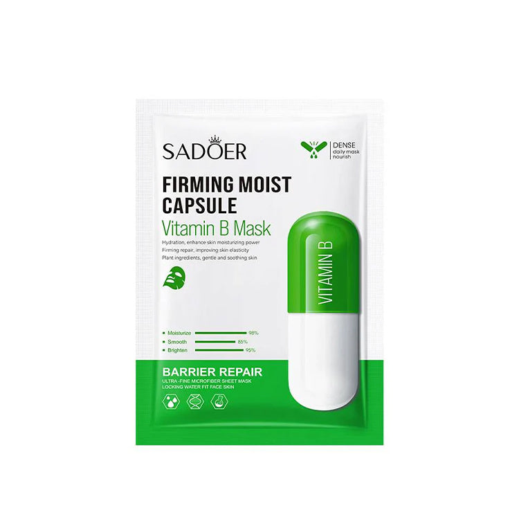 Sadoer Firming Moist Capsule Vitamin B Mask packaging on a white background