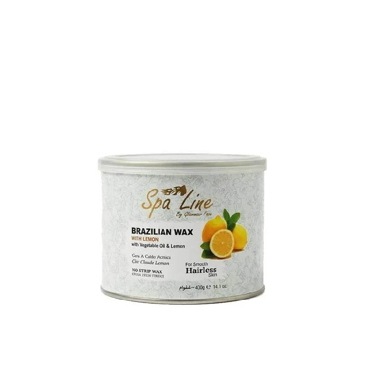 Spa Line Brazilian Hard Wax Lemon - Stripless Hair Removal Wax 400g
