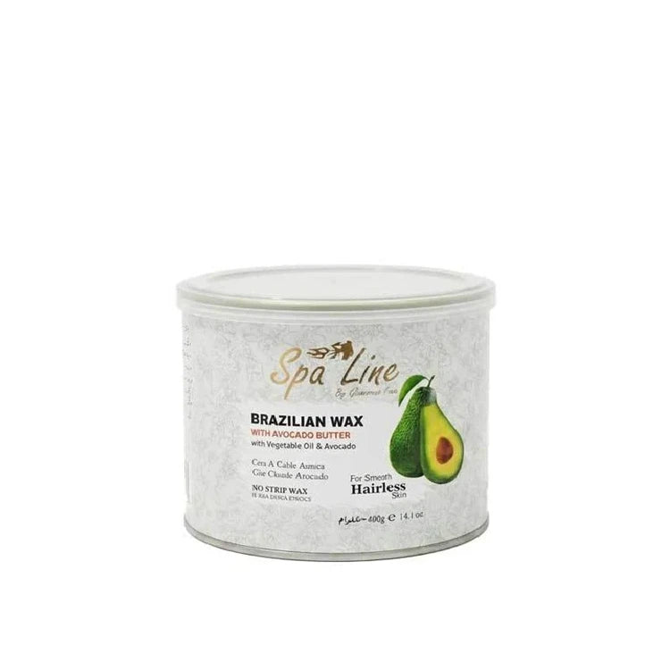 Spa Line Brazilian Wax Avocado - Stripless Hair Removal Wax 400g