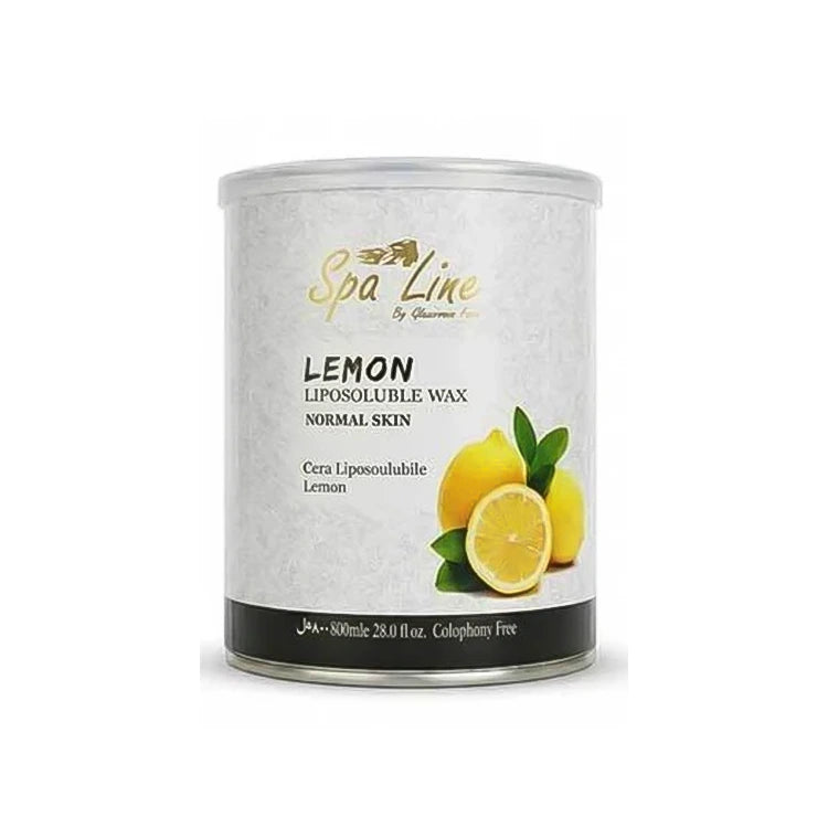 Spa Line Lemon Liposoluble Wax - Hair Removal Wax for Sensitive Skin 800ml