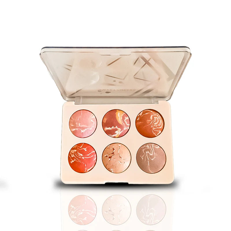 Color Institute 6 in 1 Terra cotta blushon & Highlighter Kit