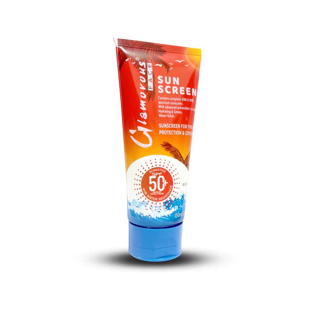 Glamorous Face Sun Screen Lotion Sunblock SPF50+ UVA UVB