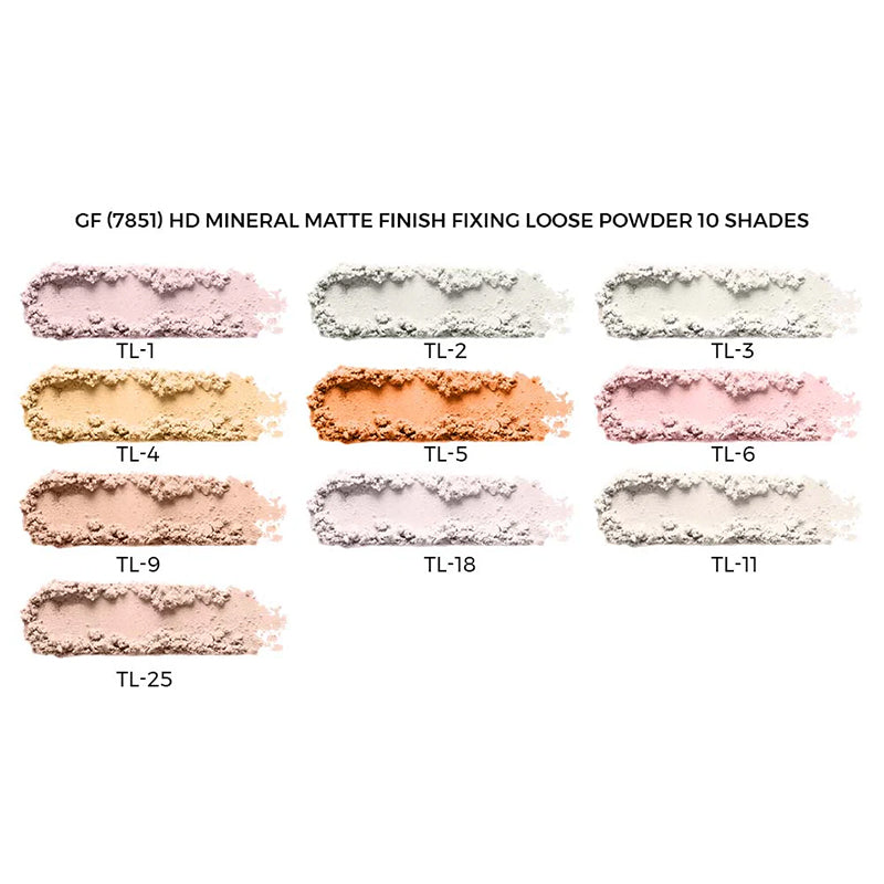 Glamorous Face HD Mineral Matte Finish Fixing Loose Powder