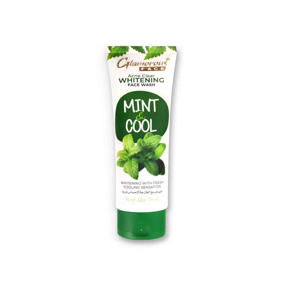 Glamorous Face Acne Clear Whitening Mint & Cool Face Wash 100gm