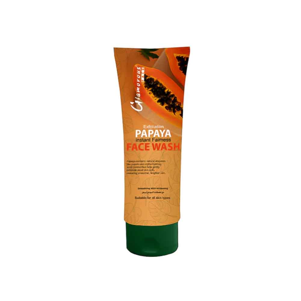 Glamorous Face Exfoliation Papaya Instant Fairness Face Wash
