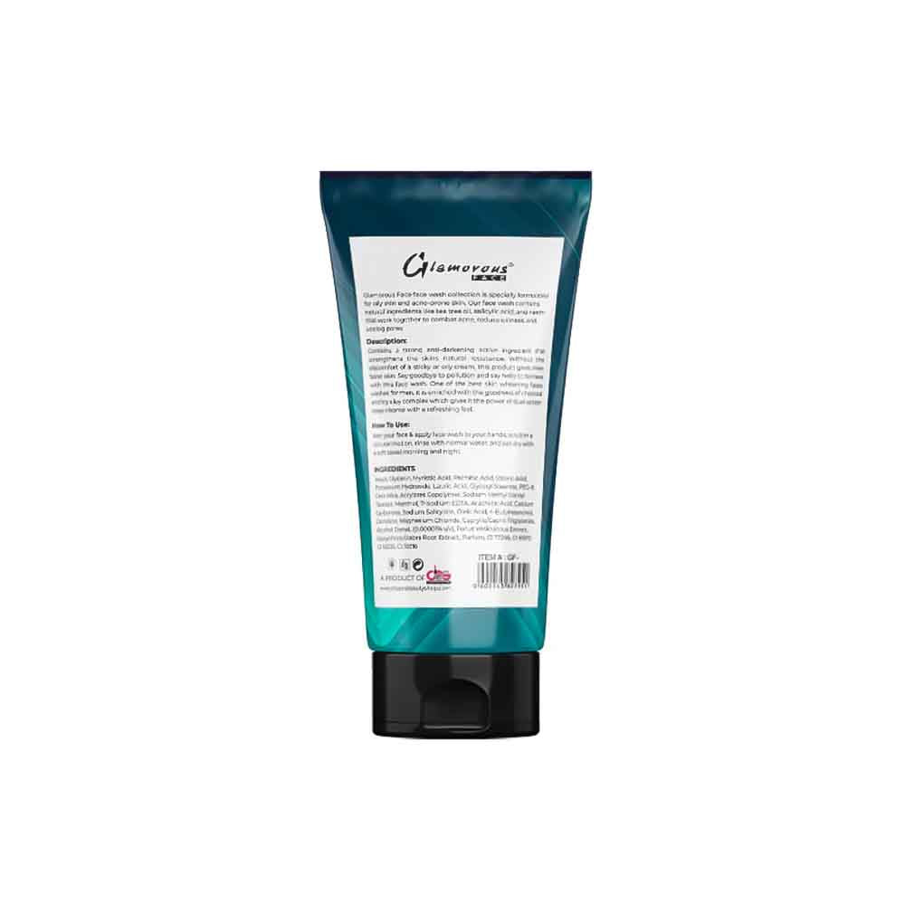 Glamorous Face Men Face Wash Turbo Boost Charcoal 3-in-1