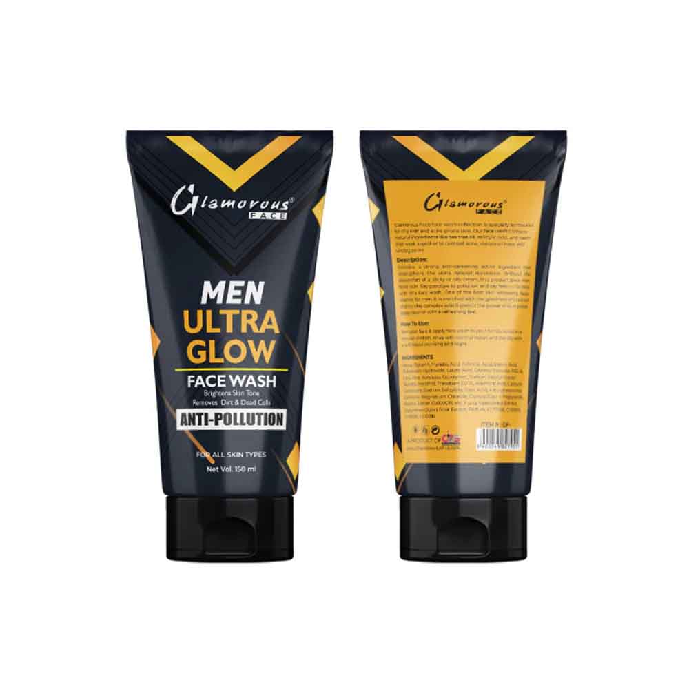 Glamorous Face Men Ultra Glow Face Wash Anti-Pollution