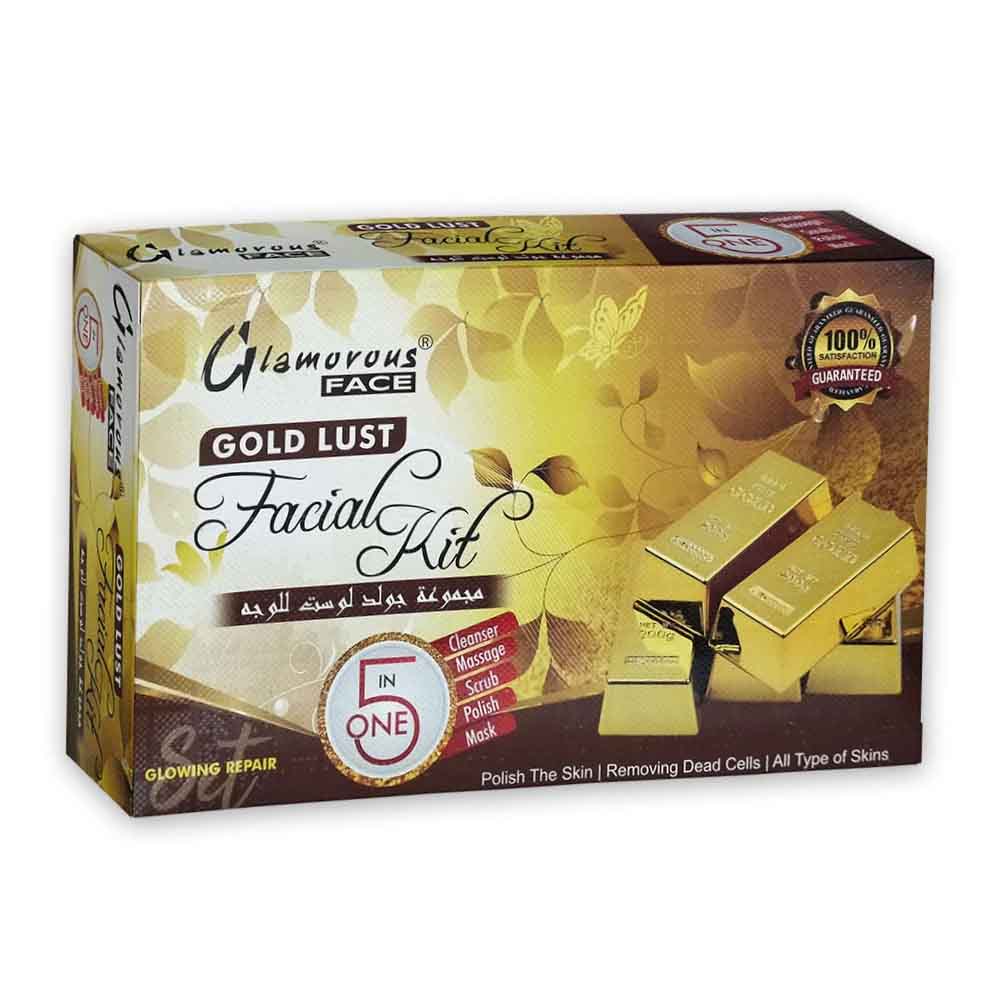 Glamorous Face 5 In 1 Gold Lust Facial Kit