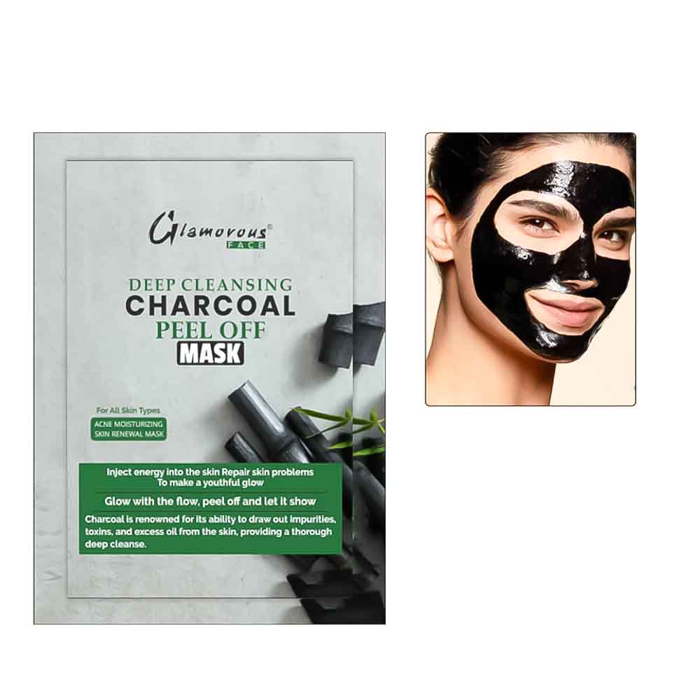 Glamorous Face Deep Cleansing Charcoal Peel Off Mask