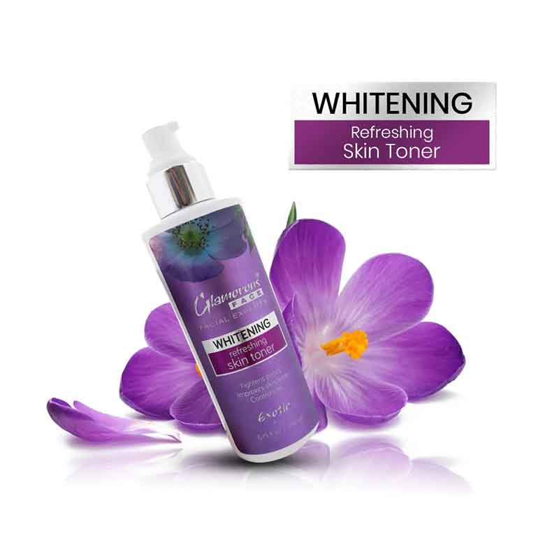 Glamorous Face Whitening Refreshing Skin Toner (Pump 200ML)
