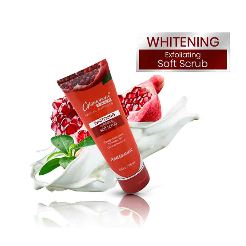 Glamorous Face Whitening Exfoliating Soft Scrub (TUBE 175ML)