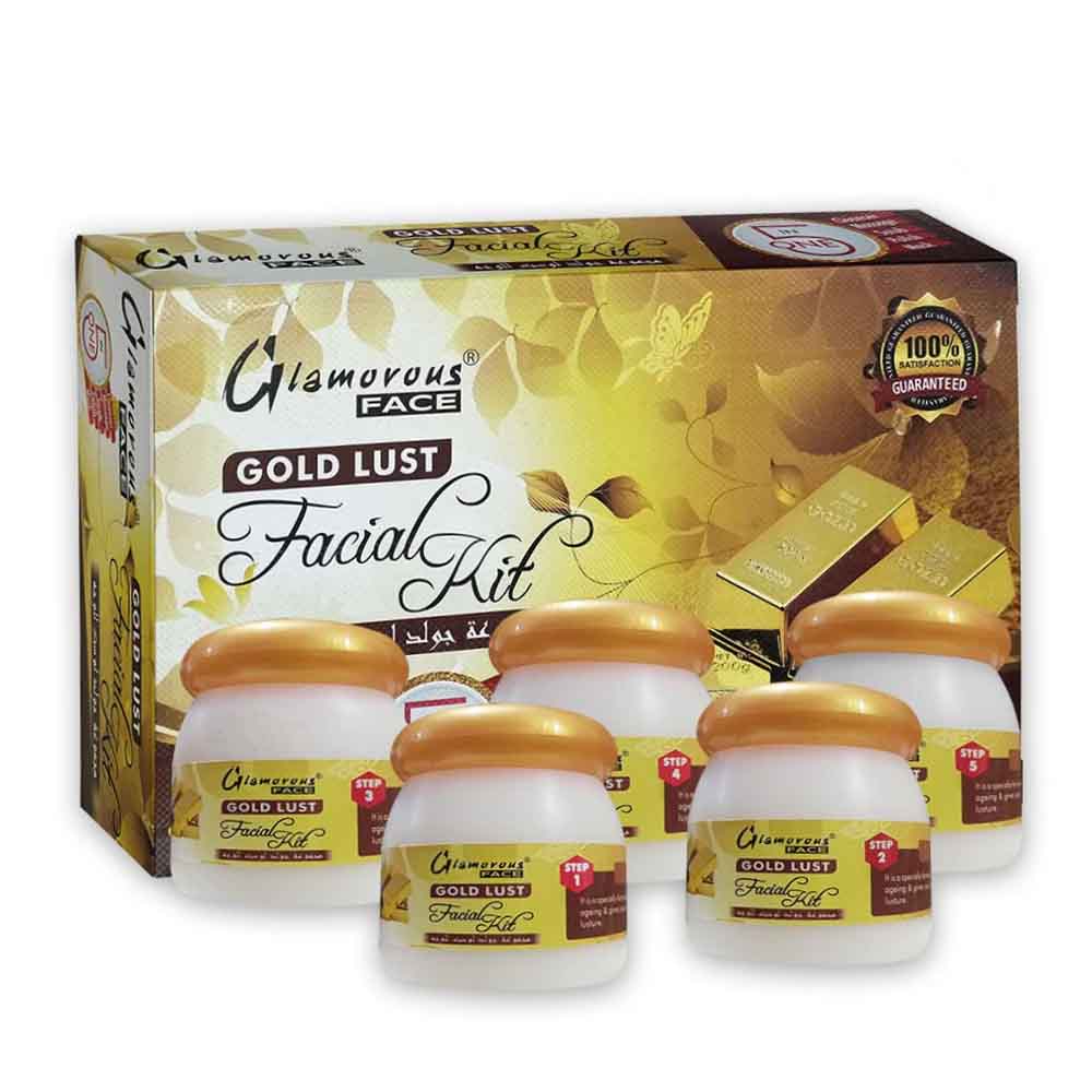 Glamorous Face 5 In 1 Gold Lust Facial Kit