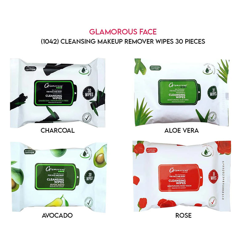 Glamorous Face Cleansing Makeup Remover Wipes 30 Pieces