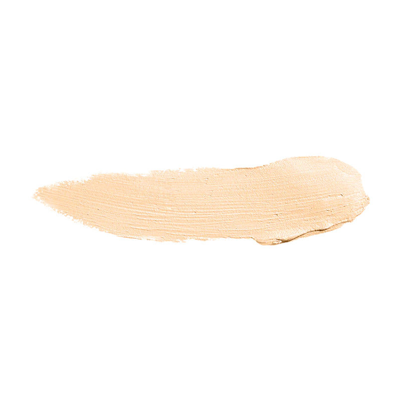 Beige makeup swatch on a white background