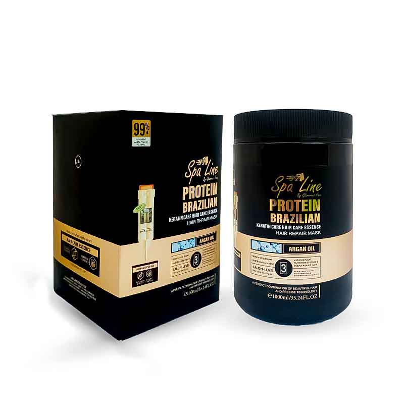 Spa Line By Glamorous Face Keratin Hair Repair Mask Argon Oil 1000ml