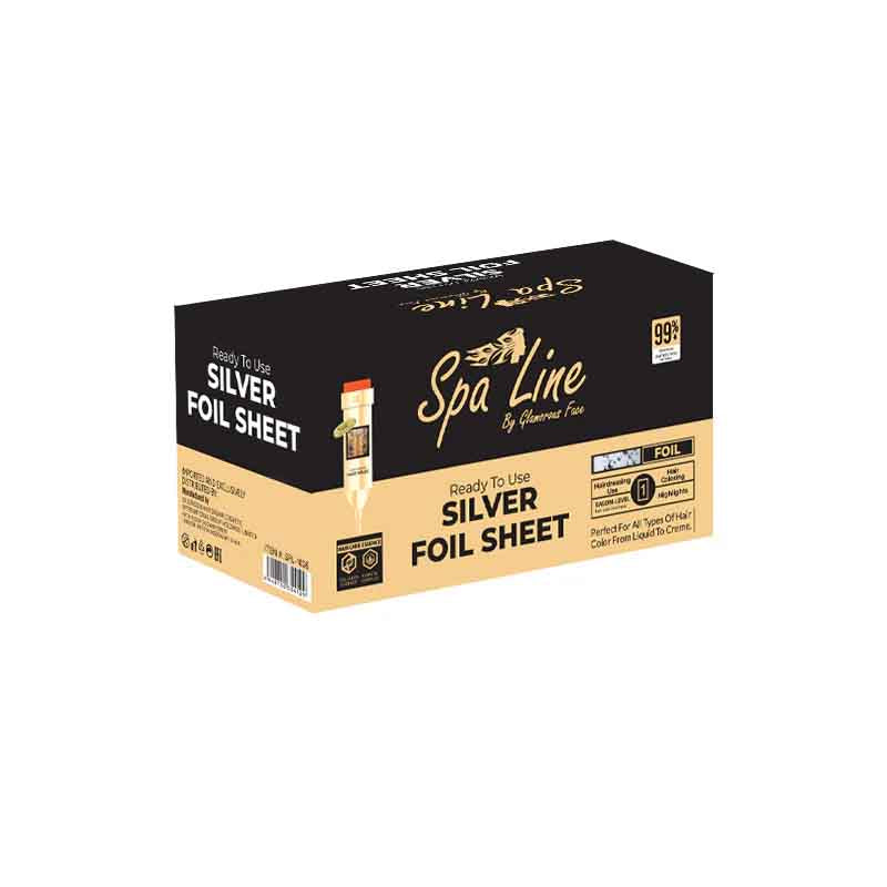 Spa Line by Glamorous Face Aluminium Foil Paper | Silver Foil Sheet for Hair Coloring