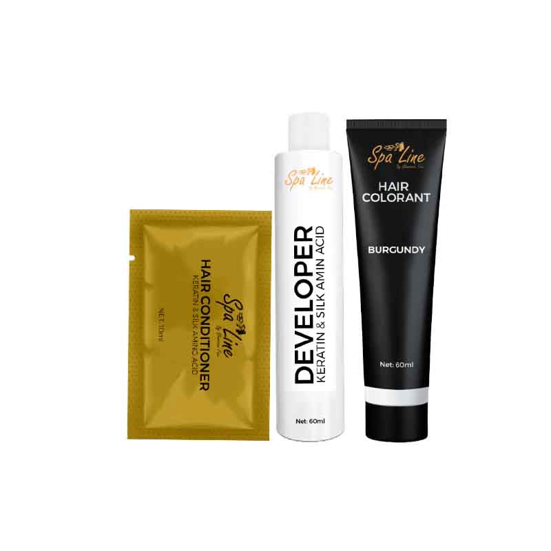 Spa line by Glamorous Face Hair Color Cream Perfect Gray Coverage