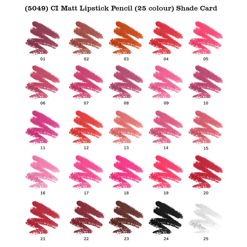 Color Institute Matt Lipstick Pencil (25 colour)