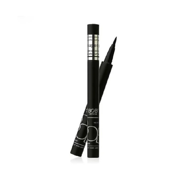 Black eyeliner pen with visible branding on a white background
