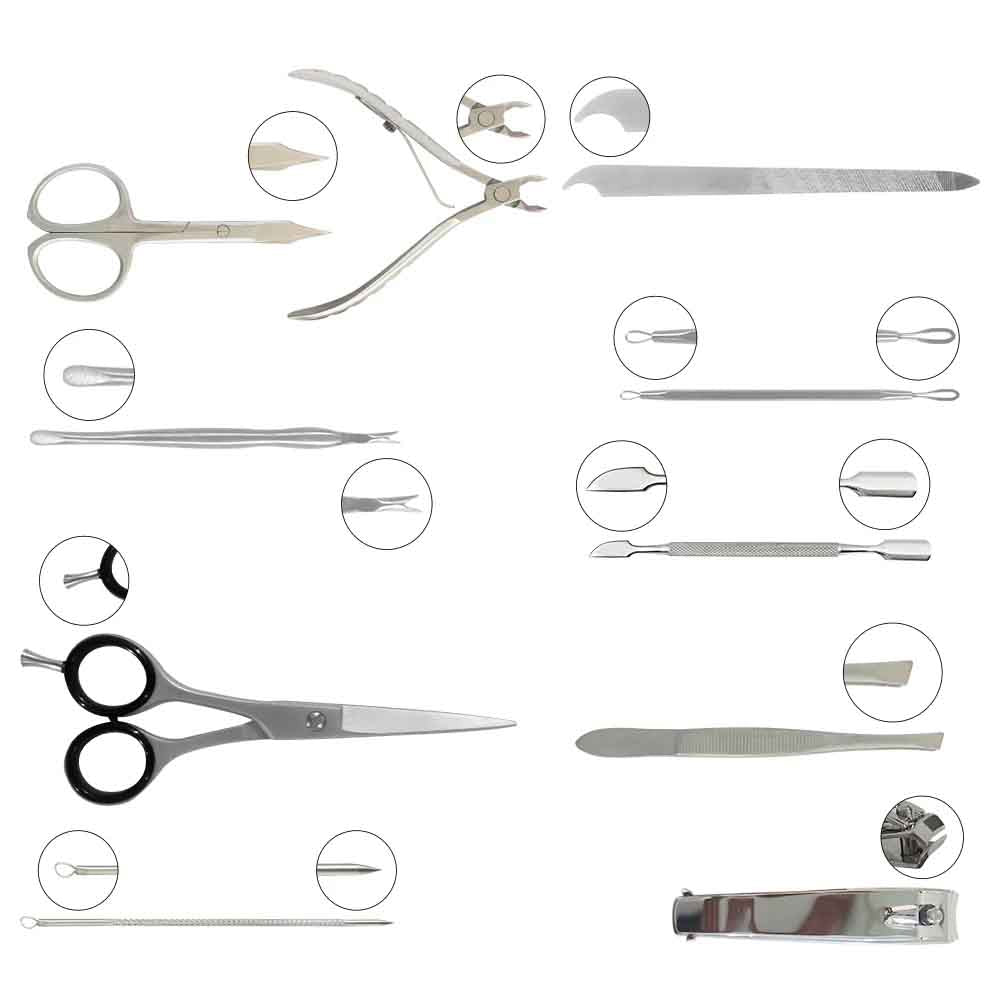 Glamorous Face 10 Pieces Professional Manicure Tool Kit