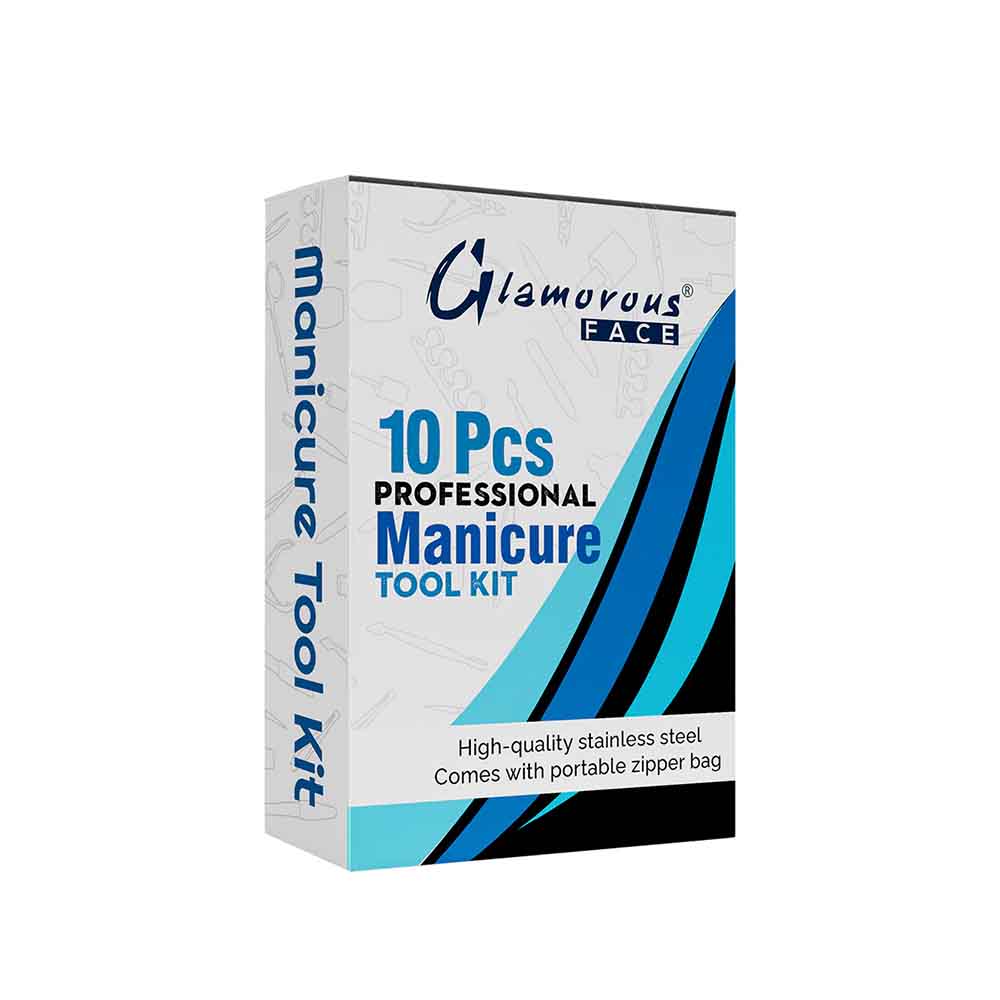 Glamorous Face 10 Pieces Professional Manicure Tool Kit