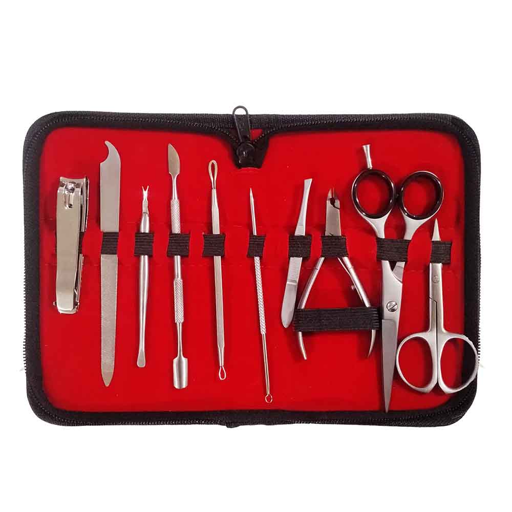 Glamorous Face 10 Pieces Professional Manicure Tool Kit