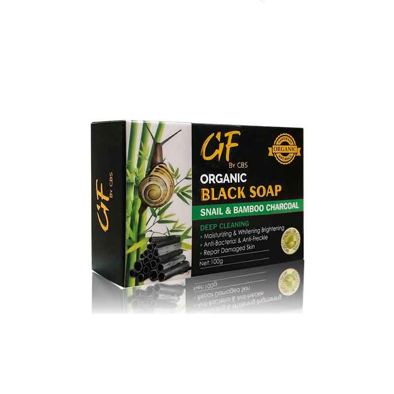 Glamorous Face Organic Black Soap Snail & Bamboo Charcoal